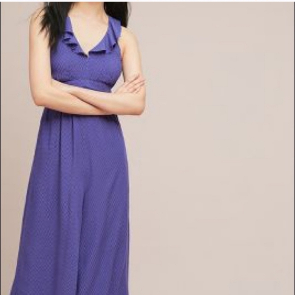 Anthropologie Maeve Syros Jumpsuit Size 8P - Picture 2 of 3
